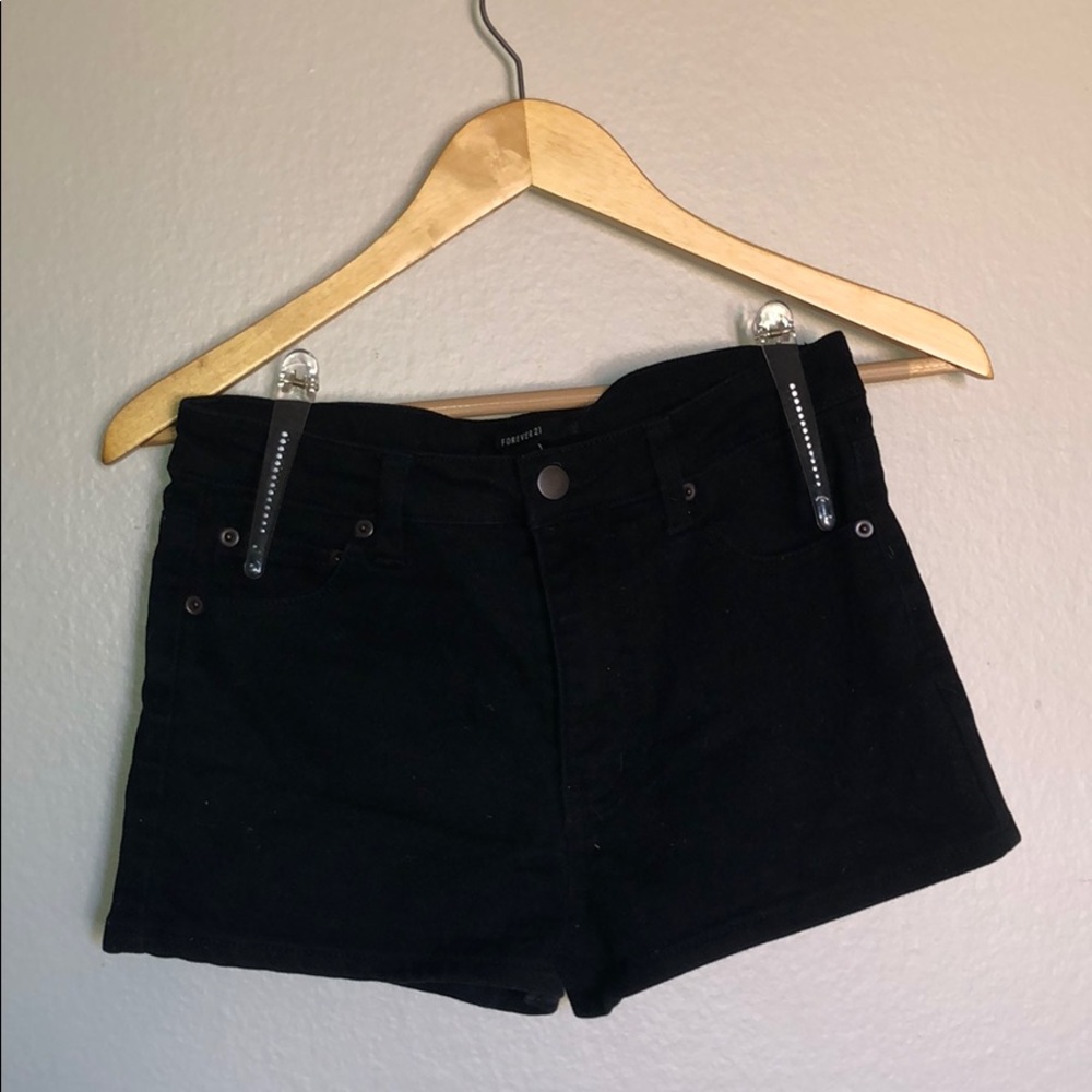 Black High Waisted Forever 21 shorts